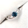 Image 2 : 10K WHITE GOLD BLUE DIAMOND(0.45CT,I2) DIAMOND