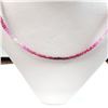 Image 2 : SILVER RUBY(25.74CT)  NECKLACE (~LENGTH 16"INCHES