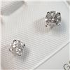 Image 2 : 14K WHITE GOLD DIAMOND(0.48CT,I2-I3,G-H) EARRINGS