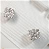 Image 3 : 14K WHITE GOLD DIAMOND(0.48CT,I2-I3,G-H) EARRINGS