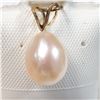 Image 1 : 14K YELLOW GOLD PEARL  PENDANT, MADE IN CANADA