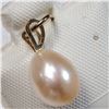 Image 3 : 14K YELLOW GOLD PEARL  PENDANT, MADE IN CANADA