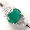Image 3 : 10K WHITE GOLD EMERALD(1.7CT) DIAMOND(0.2CT)