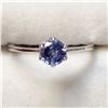 Image 1 : 10K WHITE GOLD TANZANITE(0.7CT)  RING (~SIZE 6