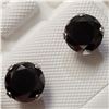 Image 2 : 10K WHITE GOLD BLACK MOISSANITE EARRINGS