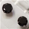 Image 3 : 10K WHITE GOLD BLACK MOISSANITE EARRINGS
