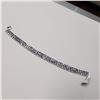 Image 1 : SILVER TANZANITE(10.6CT)  BRACELET