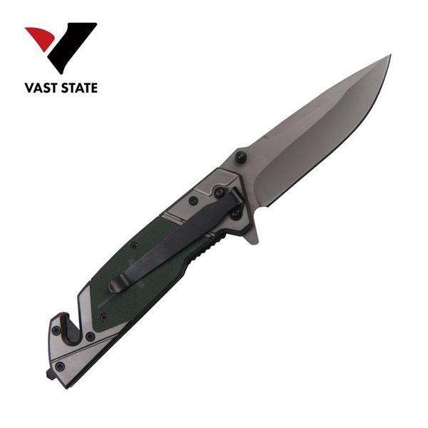 NEW FOLDING POCKET KNIFE W/ TITANIUM COATED BLADE