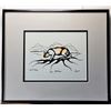 Image 1 : 25)  FRAMED, DOUBLE MATTED UNDER GLASS