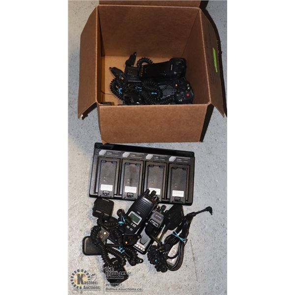 LOT OF 10 HARRIS P7300 HANDHELD RADIOS WITH
