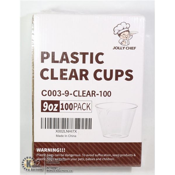 JOLLY CHEF PLASTIC CLEAR CUPS