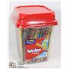 Image 1 : CASE OF TWIZZLERS CANDY RAINBOW STRAWS 105 INDIVIDUAL
