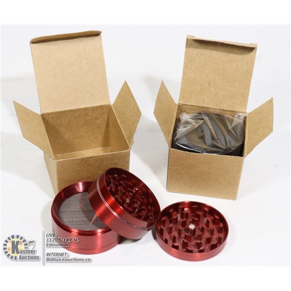 LOT OF TWO NEW HERB GRINDERS