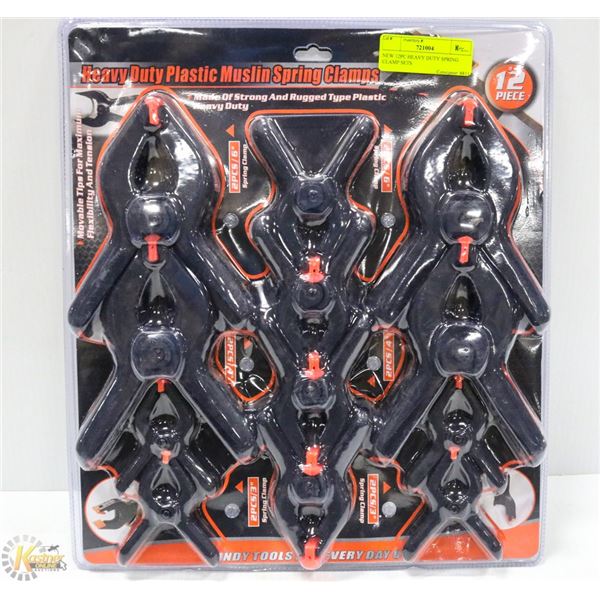 NEW 12PC HEAVY DUTY SPRING CLAMP SETS