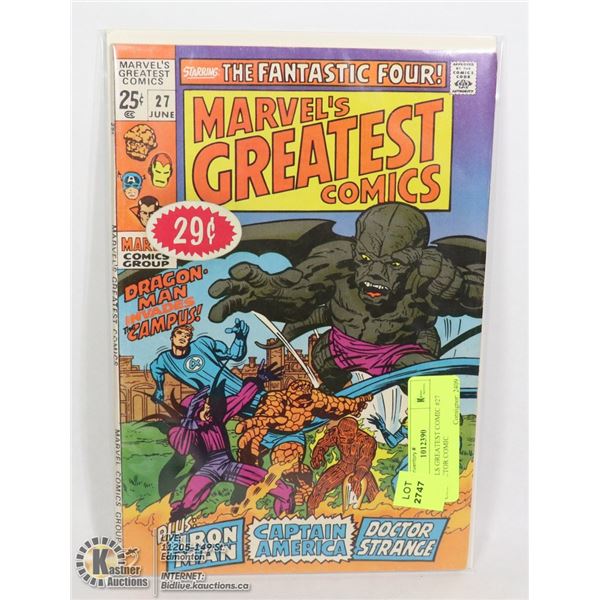 MARVELS GREATEST COMIC #27 COLLECTOR COMIC