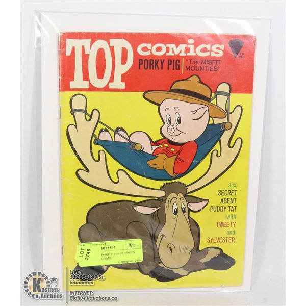 TOP COMICS PORKY PIG #1 1960?S COLLECTOR COMIC