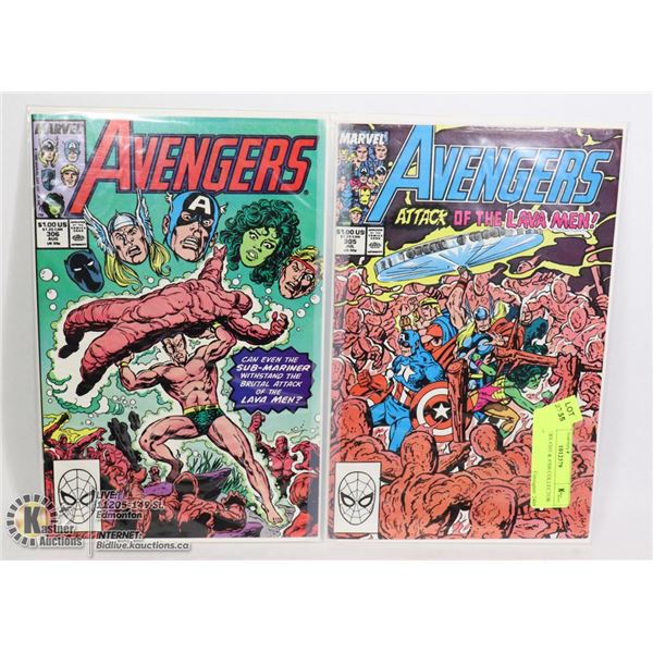 AVENGERS #305 & #306 COLLECTOR COMICS