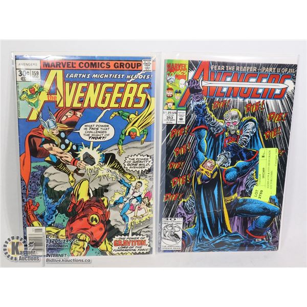 AVENGERS #159 & #353 HIGH GRADE COLLECTOR COMIC