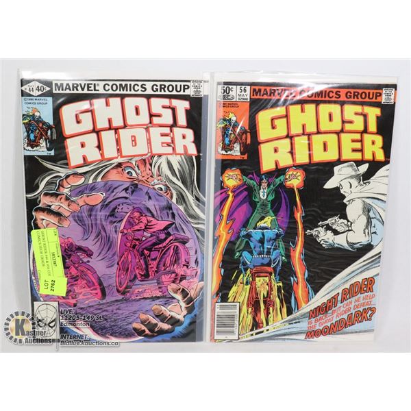 GHOST RIDER #44 & #56 COLLECTOR COMICS HIGH GRADE