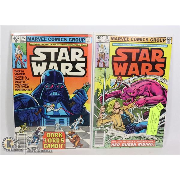 STAR WARS #35 & #36 COLLECTOR COMICS HIGH GRADE