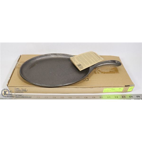 NEW OVAL PRE-SEASONED CAST IRON PAN