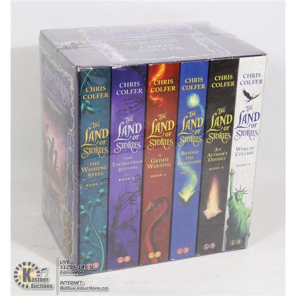 NEW SEALED 6 BOOK "THE LAND OF STORIES" SET