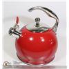 Image 1 : RED STAINLESS STEEL KETTLE