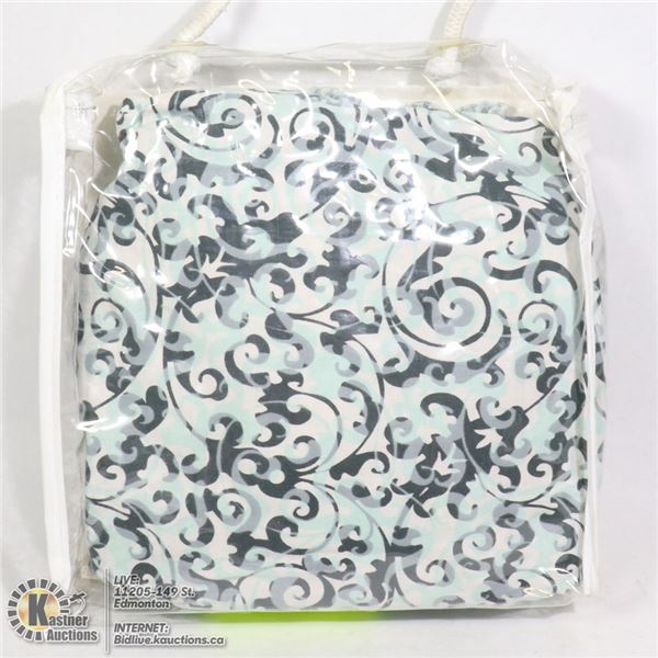 NEW- STROLLER COVER BROWN/LIGHT BLUE