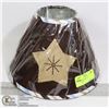 Image 1 : NEW- LAMPSHADE 10X7 - BROWN/BLUE