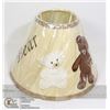 Image 1 : NEW- LAMPSHADE 10X7 BEIGE TEDDY BEARS