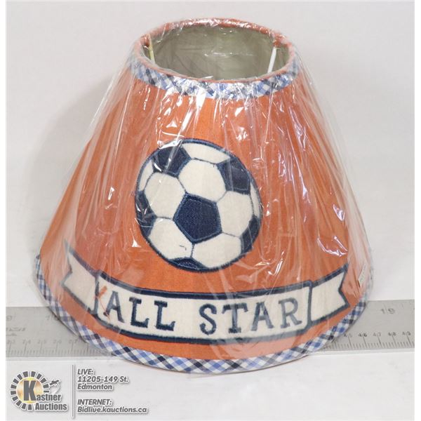 NEW- LAMPSHADE 10X7 ORANGE- ALL STAR SPORTS