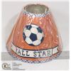 Image 1 : NEW- LAMPSHADE 10X7 ORANGE- ALL STAR SPORTS