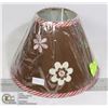 Image 1 : NEW- LAMPSHADE 10X7 BROWN/PINK BLOSSOMS