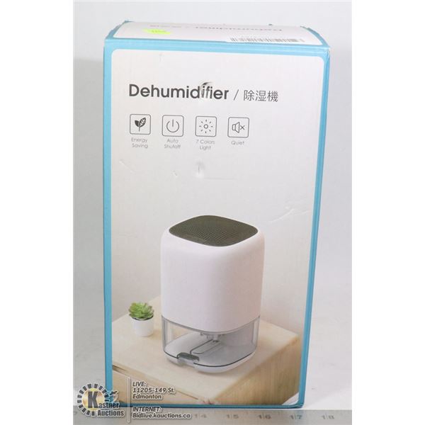 DEHUMIDIFIER WITH AUTO SHUTOFF, 7 COLOR LIGHT,