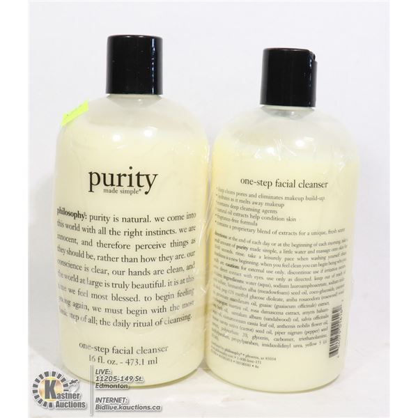 TWO BOTTLES OF PURITY ONE STEP FACIAL CLEANSER