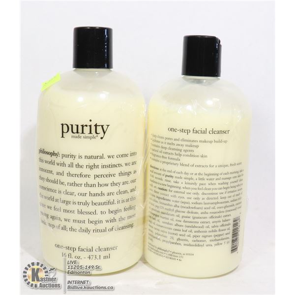TWO BOTTLES OF PURITY ONE STEP FACIAL CLEANSER