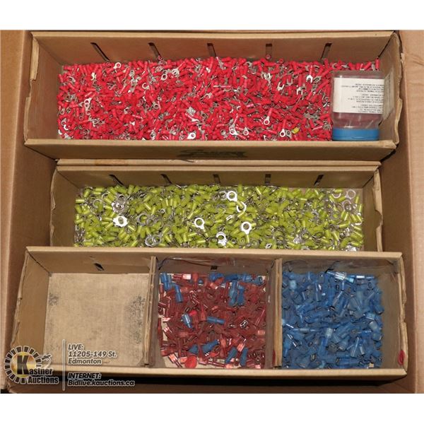 BOX OF ASSORTED T&B ELECTRICAL PARTS