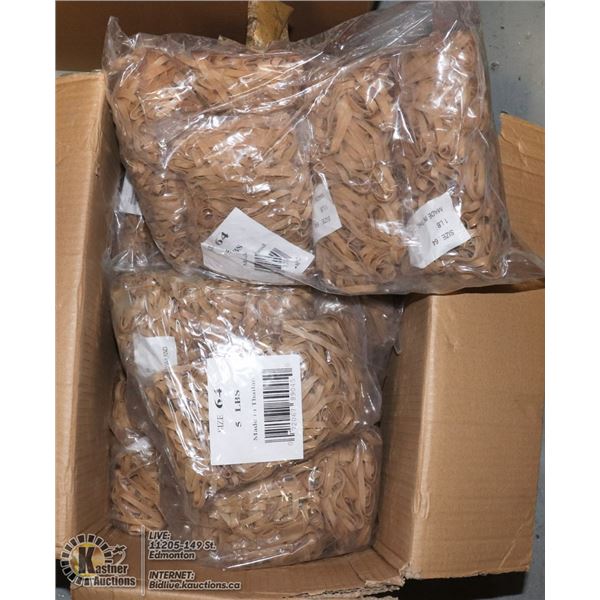 LOT OF RUBBER BANDS