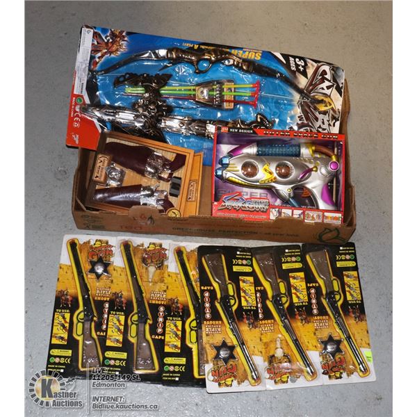 FLAT OF ASSORTED KIDS GUN TOYS