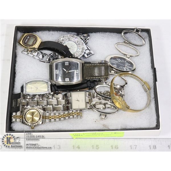 BOX OF VINTAGE WATCHES