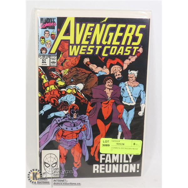 MARVEL COMICS AVENGERS WEST COAST #57