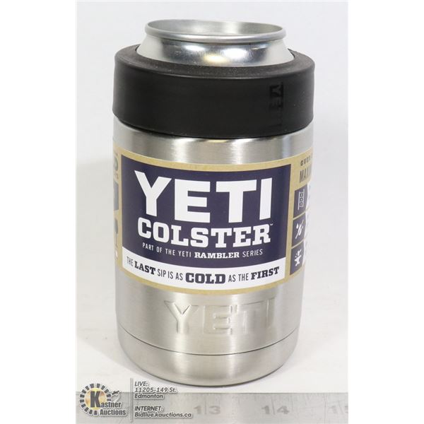 YETI COLSTER INSULATED STAINLESS STEEL NO SWEAT