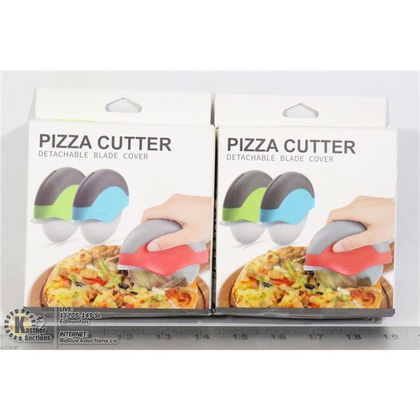 LOT OF TWO PIZZA CUTTERS
