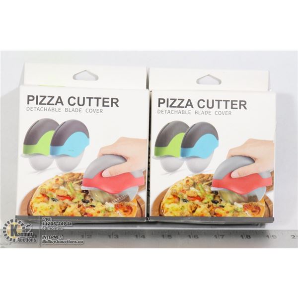 LOT OF TWO PIZZA CUTTERS