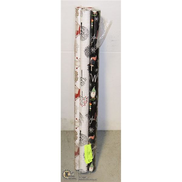 4 ROLLS OF CHRISTMAS WRAP