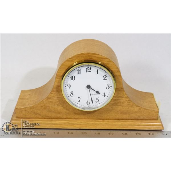 FIDDLERS GREEN OAK MANTLE CLOCK MOVEMENT