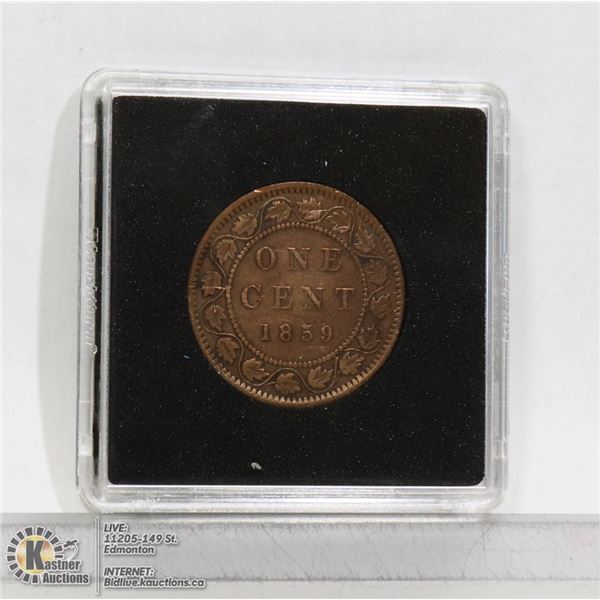 1859 VICTORIAN CANADIAN LARGE CENT