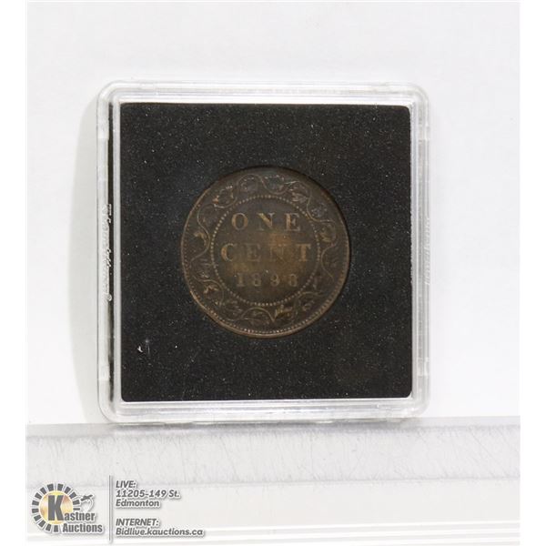 1898H VICTORIAN CANADIAN LARGE CENT LOWER MINTAGE
