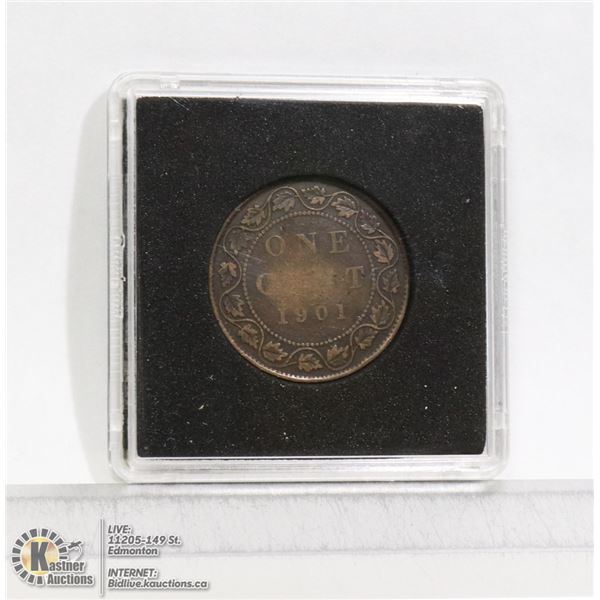 1901 VICTORIAN CANADIAN LARGE CENT