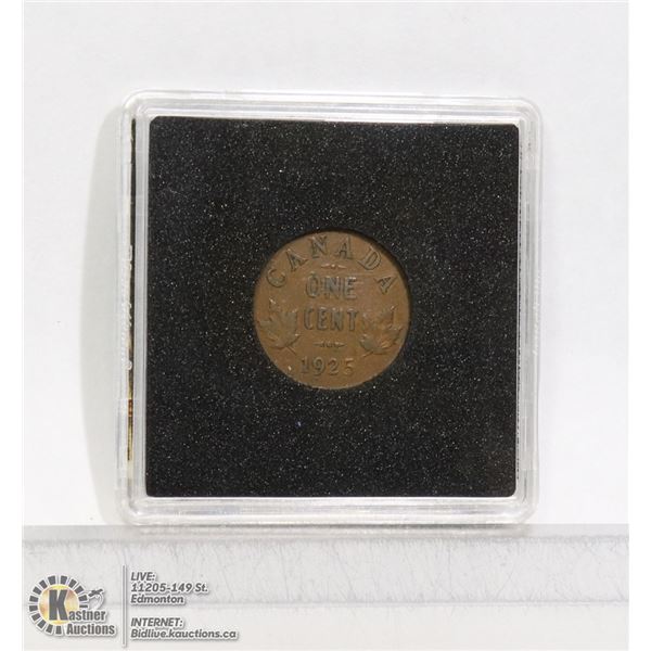 1925 RARE KEY DATE CANADIAN 1 CENT COIN